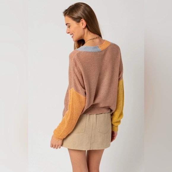 Gilli-Oversized Colorful Long Sleeve Cardigan - Picture 2 of 2